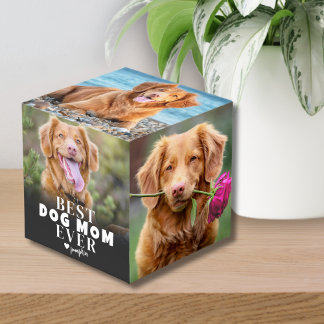 Best Dog Mum Ever Puppy Photo Cube