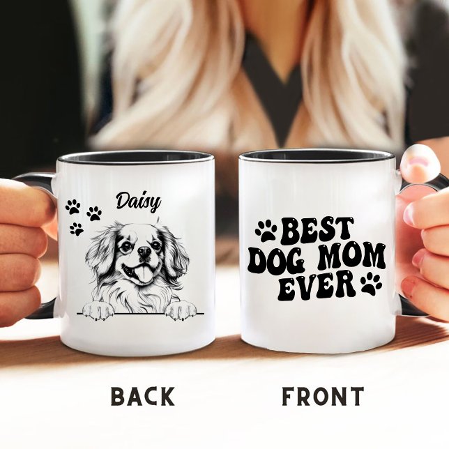 Best Dog Mum Ever Tibetan Spaniel Dog Personalised Mug (Creator Uploaded)