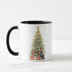 Best Dog Mum Ever Watercolor Christmas Dobermann Mug