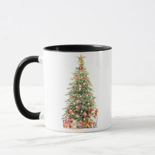 Best Dog Mum Ever Watercolor Christmas Welsh Corgi Mug