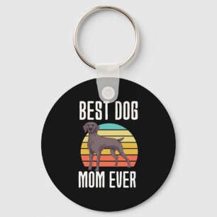 Best Dog Mum Ever Weimaraner Key Ring