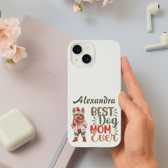 Best Dog Mum Ever Yorkie Custom Case-Mate iPhone Case (Creator Uploaded)