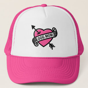Best Dog Mum Heart Tattoo Trucker Hat