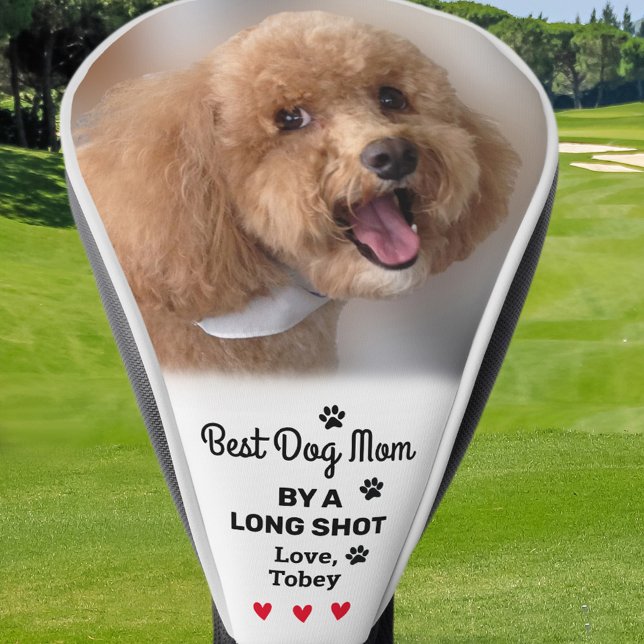 Best Dog Mum Long Shot Photo Name Custom Golfer Golf Head Cover (Best Dog Mom Long Shot Photo Name Custom Golfer Golf Head Cover)