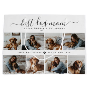 Best Dog Mum: Personalised Dog Photo Mother's Day Large Gift Bag
