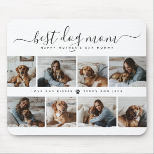 Best Dog Mum: Personalised Dog Photo Mother's Day Mouse Mat