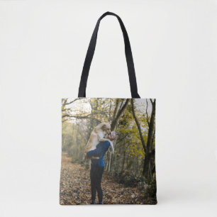 Best Dog Mum Personalised Dog Photo Tote Bag
