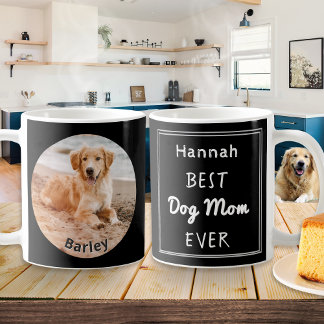 Best Dog Mum Personalised Pet Photo Name Coffee Mug