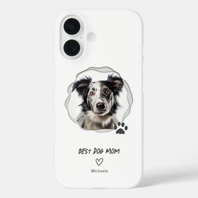 Best Dog Mum Photo Case-Mate iPhone Case (Back)
