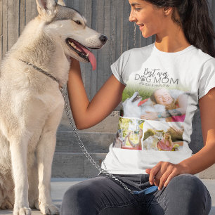 Best Dog Mum Photo Collage T-Shirt