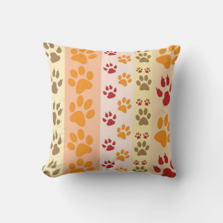 Best Dog Paw Print Pets Pattern Cushion