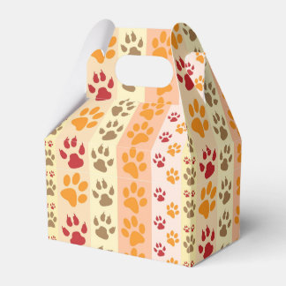 Best Dog Paw Print Pets Pattern Favour Box