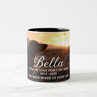 Best Dog Pet Loss Memorial Two-Tone Coffee Mug