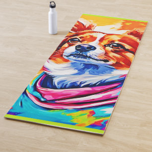 Best Dog Pet Paint Art Yoga Mat