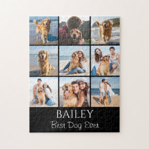 Best Dog Photo Collage Personalized  Jigsaw Puzzle