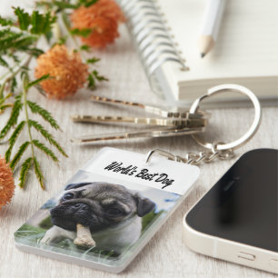 Best Dog Photo Key Ring