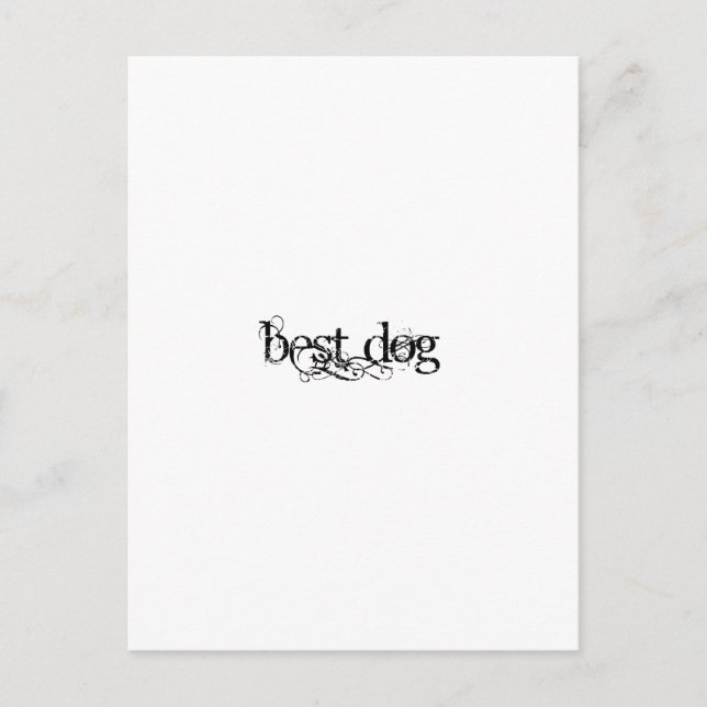 Best Dog Postcard (Front)