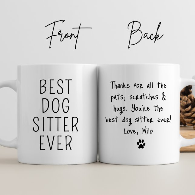 Best Dog Sitter Ever Dog Walking Pet Sitter Coffee Mug (Creator Uploaded)
