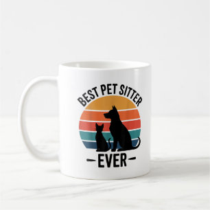 Best Dog Sitter Ever Funny Pet Care Gift Men Women Coffee Mug