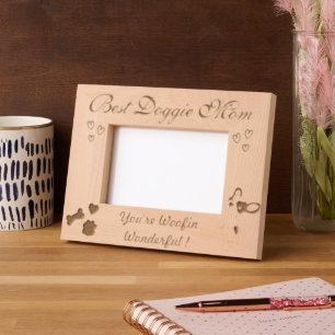 Best Doggie Mum Etched Frames
