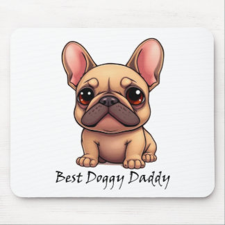 Best Doggy Daddy French Bulldog Pet Dog Animal Mouse Mat