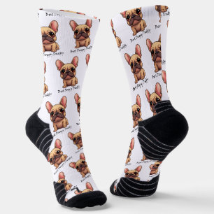 Best Doggy Daddy Frenchie French Bulldog Dog Pet Socks
