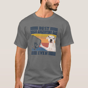 Best Dogo Argentino Dad Ever Vintage Father Day T-Shirt