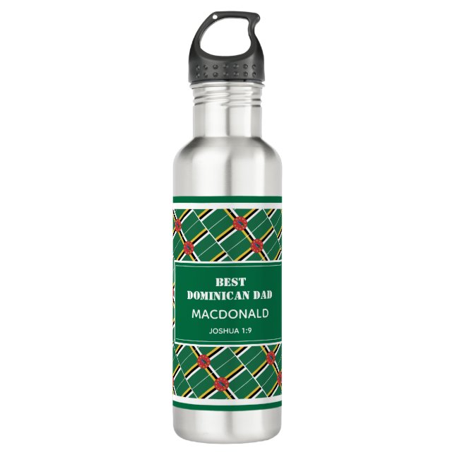 BEST DOMINICAN DAD 710 ML WATER BOTTLE (Front)