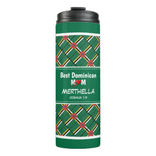 BEST DOMINICAN MOM Patriotic Personalised Thermal Tumbler