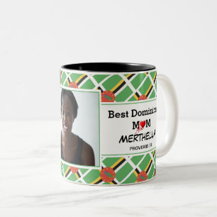 BEST DOMINICAN MUM Photo Two-Tone Coffee Mug