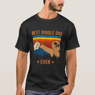 Best Doodle Dad Ever Funny Dog Goldendoodle Labrad T-Shirt