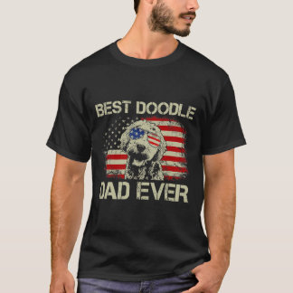 Best Doodle Dad Ever Tshirt Goldendoodle 4th Of Ju
