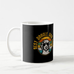 Best Doodle Dad Ever - Vintage Dog Golden Doodle G Coffee Mug