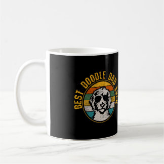 Best Doodle Dad Ever - Vintage Dog Golden Doodle G Coffee Mug