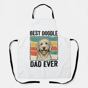 Best Doodle Dad Ever Vintage Dog Shirt Design_1 Apron