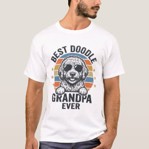 Best Doodle Grandpa Ever Vintage Dog Shirt Design_