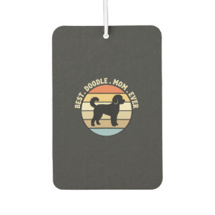 Best Doodle Mum Ever Retro Dog Car Air Freshener
