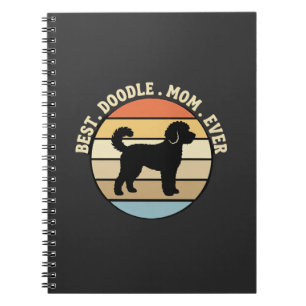 Best Doodle Mum Ever Retro Dog Notebook