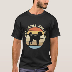 Best Doodle Mum Ever Retro Dog T-Shirt