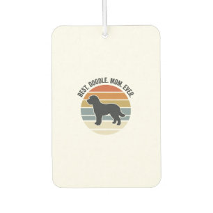 Best Doodle Mum Ever Vintage Dog Mum Design_1 Car Air Freshener