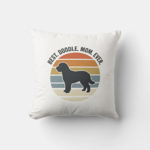 Best Doodle Mum Ever Vintage Dog Mum Design_1 Cushion