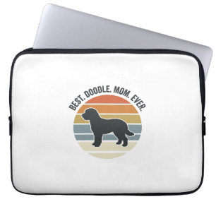 Best Doodle Mum Ever Vintage Dog Mum Design_1 Laptop Sleeve