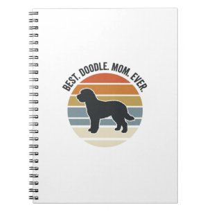 Best Doodle Mum Ever Vintage Dog Mum Design_1 Notebook