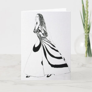 Best Dress - Blank Greetings Card