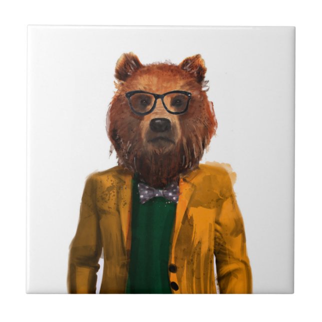 Best Dressed Bear Tile (Front)