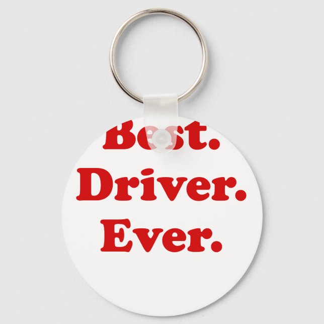 Best Driver Ever Key Ring (Front)