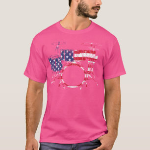 Best Drum Design For Men Women Drum Set Drumming D T-Shirt