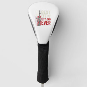 Best Effin Step-Dad Ever Patriotic Vintage Vector_ Golf Head Cover