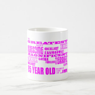 Best Eighty Five Girls Pink Greatest 85 Year Old Coffee Mug