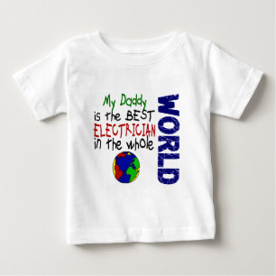 Best Electrician In World 2 (Daddy) Baby T-Shirt